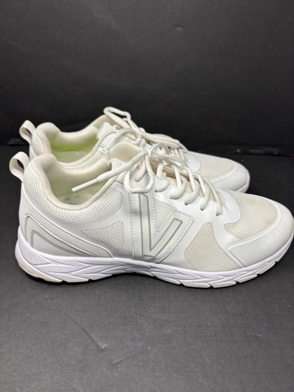 Vionic Miles II Women’s White Sneakers Size 10 NO INSOLES - Picture 4 of 9